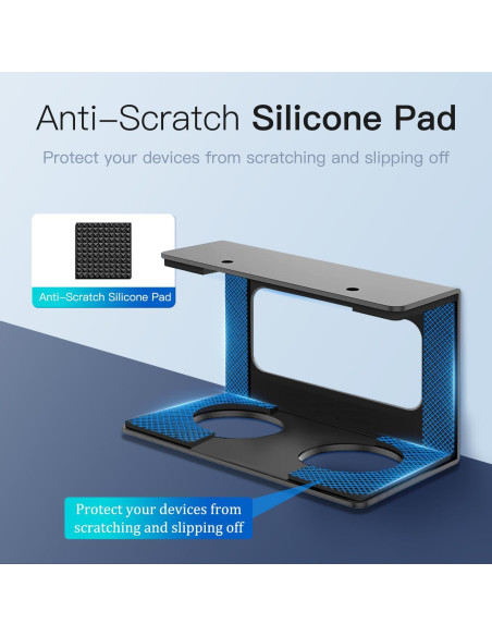 Soporte Bajo Escritorio para Laptop Teridokor Negro 7.5 cm