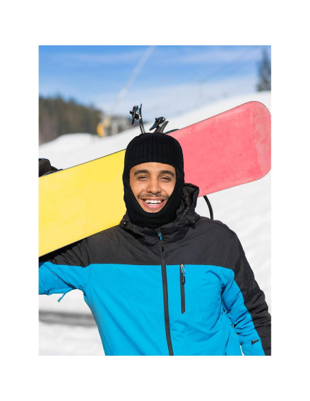 2 Piezas Balaclava Polar Calentadora para Invierno Unisex