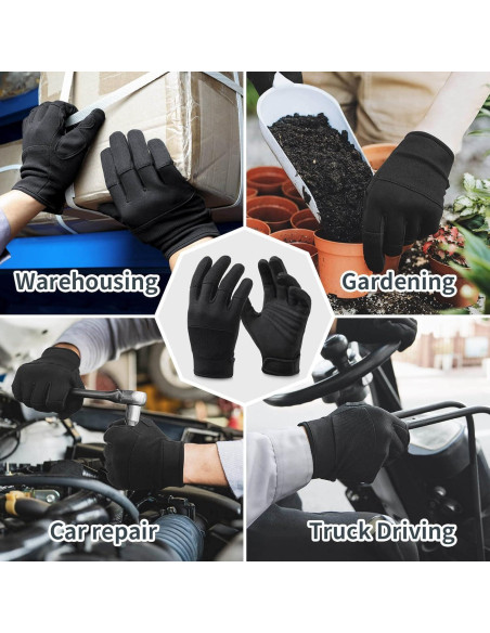 Guantes de Trabajo OZERO Unisex Táctiles para Jardinería