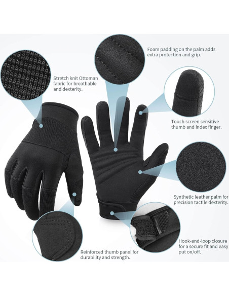 Guantes de Trabajo OZERO Unisex Táctiles para Jardinería