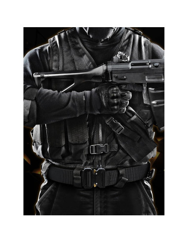 Cinturón Táctico AIKATE Nylon Resistente Negro S-XL