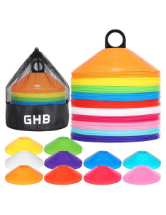 Conos de Fútbol GHB 50/100 Unidades Entrenamiento Agilidad