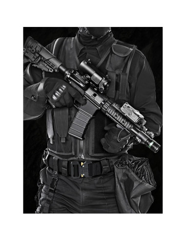 Cinturón Táctico AIKATE Nylon Resistente Negro S-XL