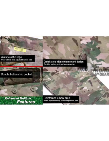 Traje BDU Táctico Militar Hombres Camisa y Pantalones