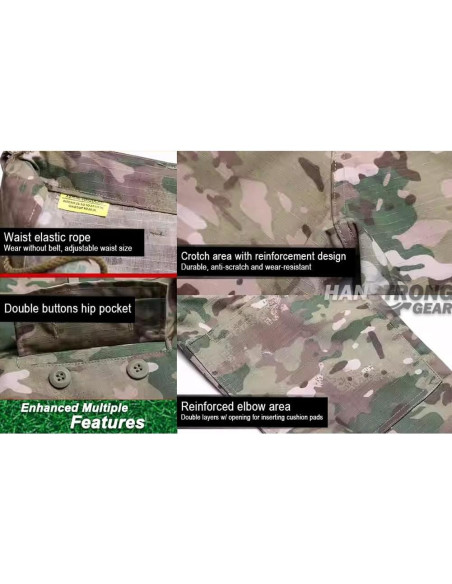 Traje BDU Táctico Militar Hombres Camisa y Pantalones