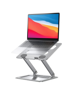 Soporte Ergonómico para Laptop LORYERGO Ajustable Plata 10-15.6"