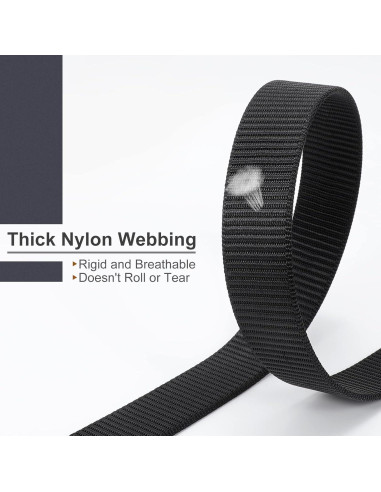 Cinturón Ratchet Hombre Bandera Americana Nylon Negro