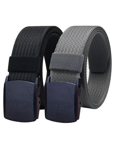 Cinturón de Nylon WYuZe Táctico Militar 2 Pk Ajustable