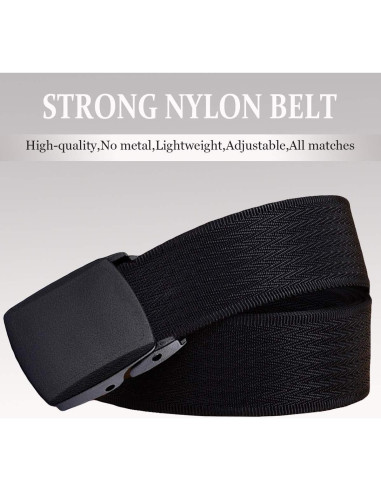 Cinturón de Nylon WYuZe Táctico Militar 2 Pk Ajustable