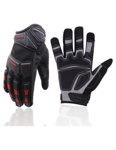 Guantes de Trabajo HANDLANDY Táctiles, Ajuste Flexible y Transpirable