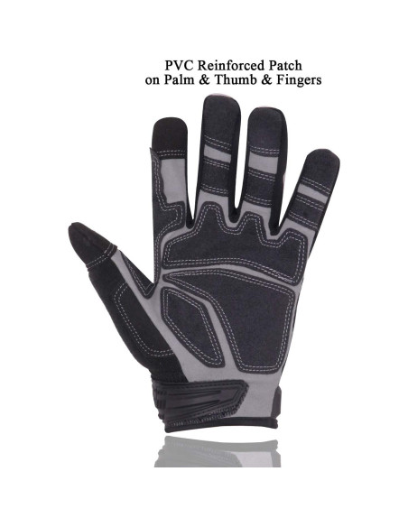 Guantes de Trabajo HANDLANDY Táctiles, Ajuste Flexible y Transpirable