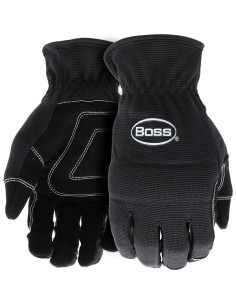 Guantes de Trabajo BOSS de Cuero Sintético 3-Pack XL 2