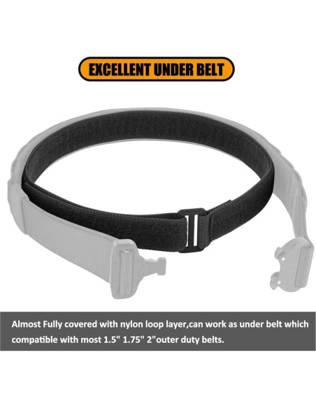 Cinturón Táctico KRYDEX EDC Asa Interna 1.5" Ajustable