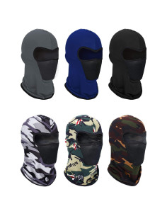 6 Piezas Máscara Balaclava Invierno Transpirable Unisex