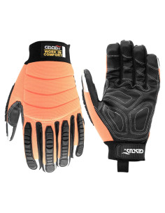 Guantes de Trabajo Cestus 8015 Impacto Naranja Talla XL