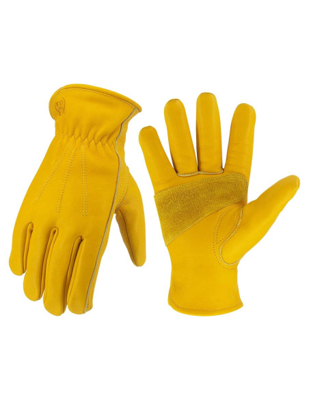 Guantes de Trabajo K-Koying de Cuero Reforzados Unisex