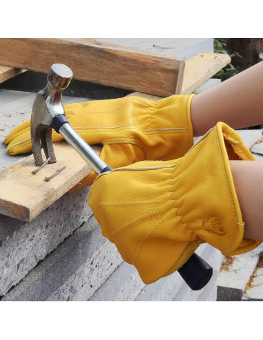 Guantes de Trabajo K-Koying de Cuero Reforzados Unisex