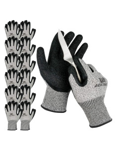 Guantes de Trabajo Acktra WG014 Resistentes a Cortes Nivel 5