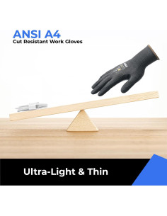 Guantes de Trabajo Toolant TA02018002 Anti-Corte A4 Gris 2