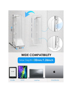 Soporte de Montaje en Pared para Laptop HaoHaio 5.8x19.6cm 2