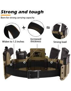Cinturón Táctico JUKMO de Nylon Ajustable para Hombre 2