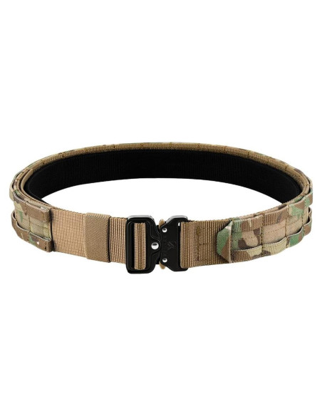 Cinturón táctico KRYDEX MOLLE liberación rápida 4,45 cm