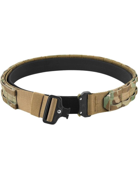 Cinturón táctico KRYDEX MOLLE liberación rápida 4,45 cm