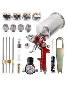 Pistola de Pulverización HVLP Zeinlenx 827 con 4 Boquillas