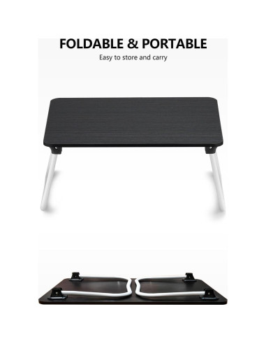 Escritorio portátil plegable ZEAPTAC para laptop - Negro