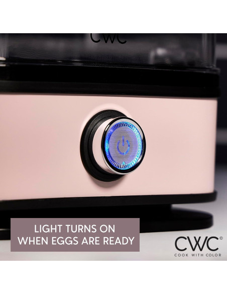 Cocedor de Huevos COOK WITH COLOR 210W Rosa 6 Huevos