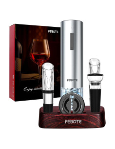 Sacacorchos Eléctrico FEBOTE 6 en 1 con Accesorios