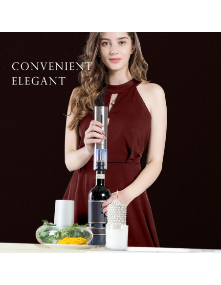 Sacacorchos Eléctrico FEBOTE 6 en 1 con Accesorios