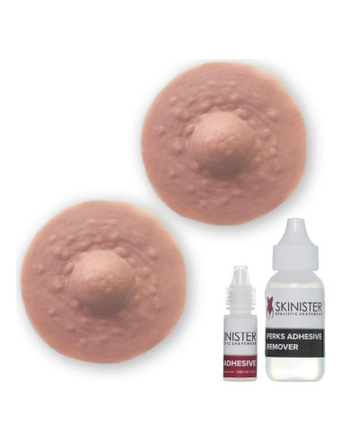 Pezones Prostéticos Perks | Silicona Rosa Grande