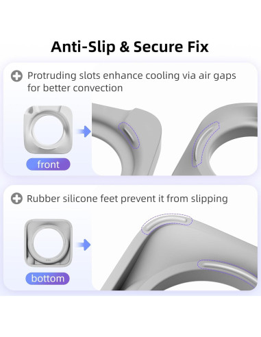 Soporte de Escritorio ELETIUO para Mac Mini M4/M4 Pro 2024