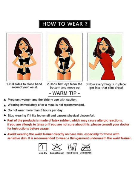 Faja Moldeadora YIANNA para Mujeres Negro 4 Ganchos