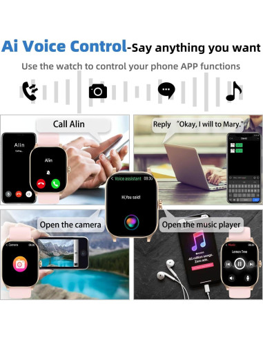 Reloj Inteligente Othalne P68 1.85" Bluetooth Salud IP68