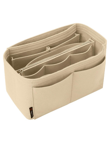 Organizador de bolso OMYSTYLE Mediano Beige 13 compartimentos