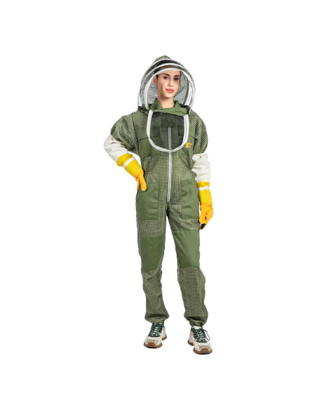Traje de Apicultura Ventilado Massive Bee 4X Grande Verde Oliva