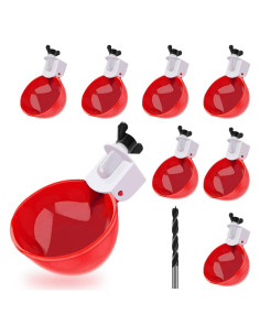 Tazas de Agua para Pollos Darcvds 8 Paquetes 7,62 cm