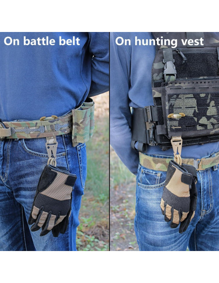 Clip Táctico JX Tacfancier Carabiner MOLLE 25mm Ajustable