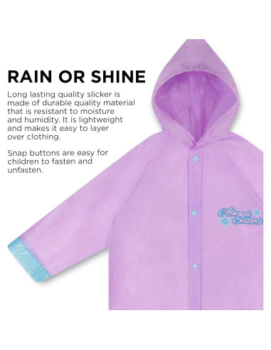 Conjunto de paraguas y poncho Disney Frozen para niñas 4-7 años