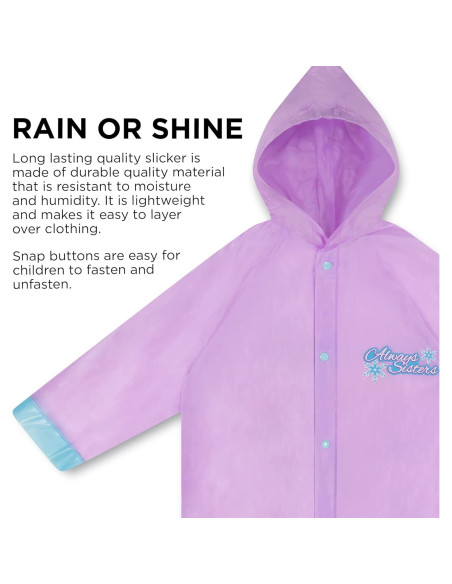 Conjunto de paraguas y poncho Disney Frozen para niñas 4-7 años