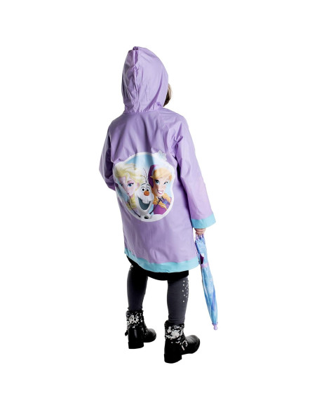 Conjunto de paraguas y poncho Disney Frozen para niñas 4-7 años