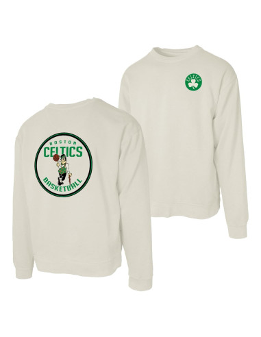 Sudadera Blue 84 Boston Celtics Cuello Redondo Marfil