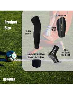 Espinilleras Hopomer Hopo-03 con Calcetines y Mangas 2