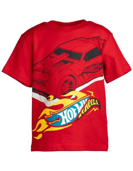 Paquete de 3 camisetas Hot Wheels para niños 2T a 18-20