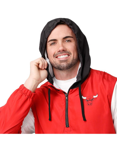 Chaqueta cortavientos FOCO NBA Chicago Bulls X-Large
