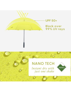 Paraguas de Golf RUMBRELLA 139,7 cm UV Doble Dosel Automático 2