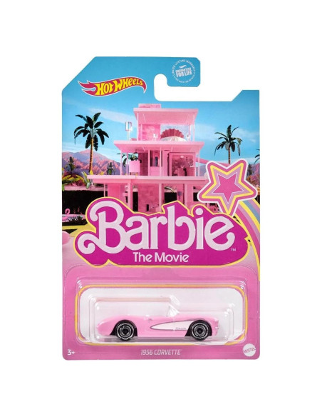 Hot Wheels Corvette 1956 Barbie Rosa 1:64 Colección