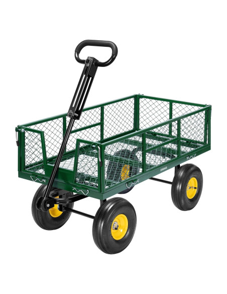 Carro de Jardín VIVOHOME Verde 408 kg Neumáticos 25,4 cm